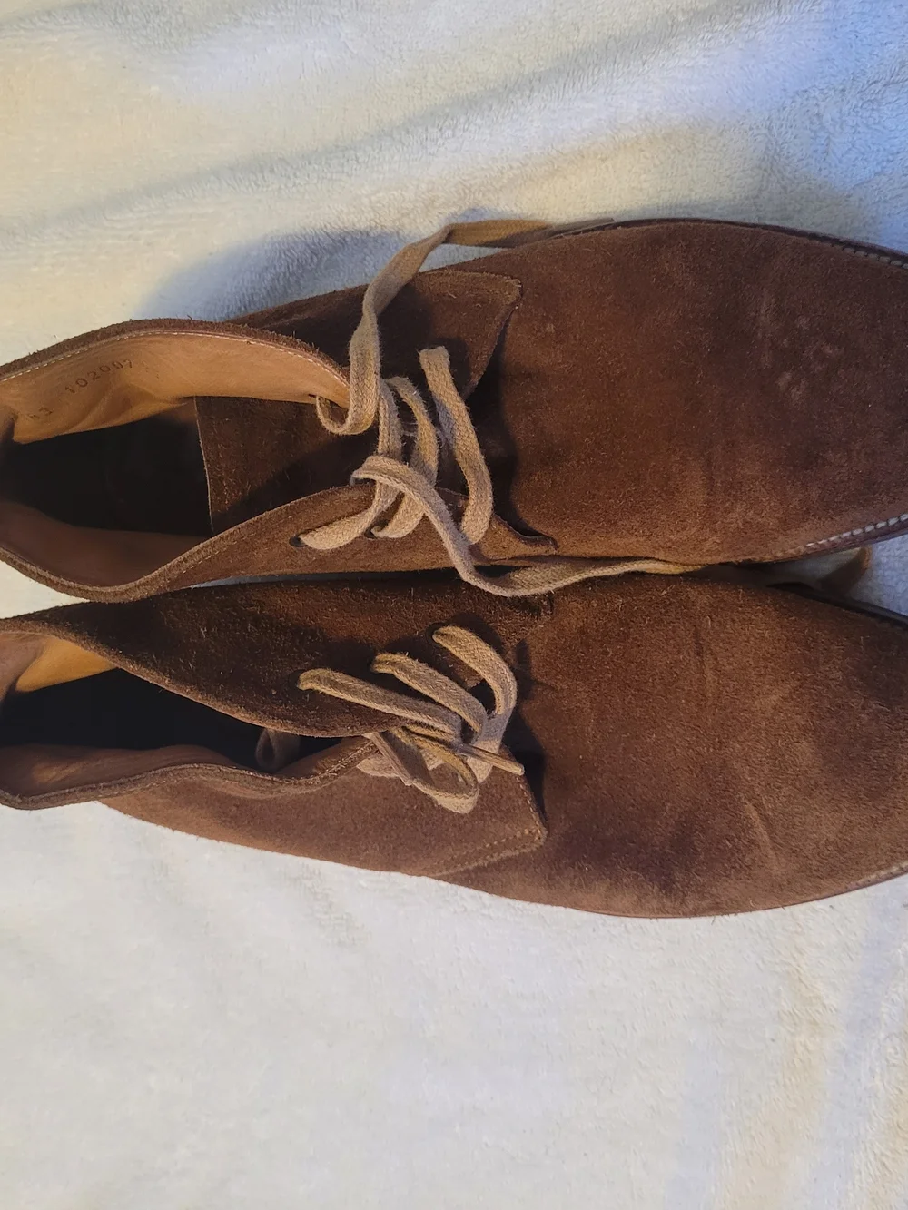 Men's Brown Suede Chukka Boots with Suede Lace-Up
